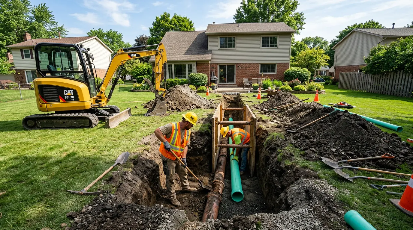 Sewer Line Replacement in Ontario, NY